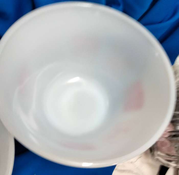 Mix-3 Milk Glass Mixing bowls 2 implement patterns+1 pudding  LOOK At My BUY NOW NO WAITING