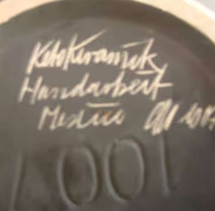 KETO KERAMIK no. 1007 Floor Vase -15 Mexico 1950s hand made Germany
