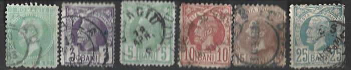 Romania used stamps fron 1800's, a  selection as scanned