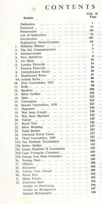 Handbook/Catalogue Union of SA stamps Vol 11 1955 see further notes and scans