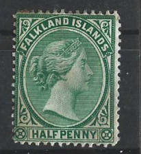 Falkland Islands SG 16b GBP 40,00 hinged mint