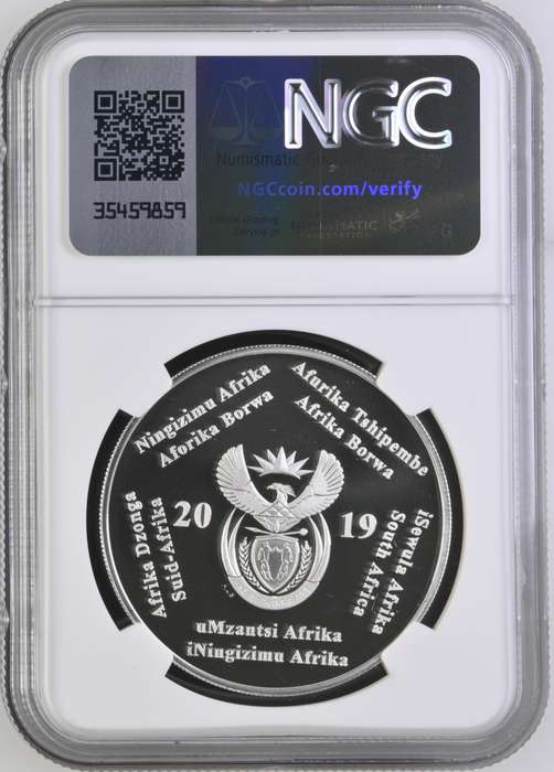 2019 South Africa Silver Polymer Putty South African Inventions S2R NGC Grade PF 69 ULTRA CAMEO