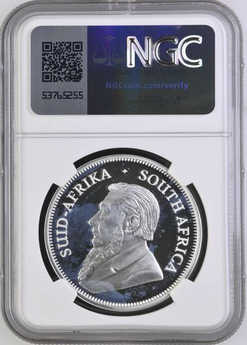South Africa 1oz Silver Krugerrand R5 Big 5 Buffalo Privy 2023 NGC Graded Proof 66 Ultra Cameo PF66
