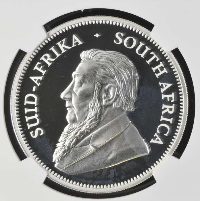 South Africa 2022 1oz Silver R5 Big 5 Series II -  Lion PF 66 Ultra Cameo NGC Graded PF 66