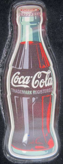 Coca-Cola® Vintage 1oz Silver Colourised Bottle With Stunning Coca Cola Money Box Tin & COA.