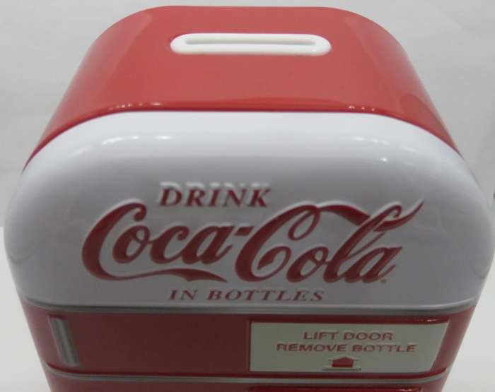 Coca-Cola® Vintage 1oz Silver Colourised Bottle With Stunning Coca Cola Money Box Tin & COA.