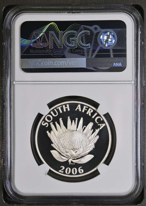 2006 Bishop Desmond Tutu Silver Coin NGC Graded PF70 Ultra Cameo Proof Silver Coin