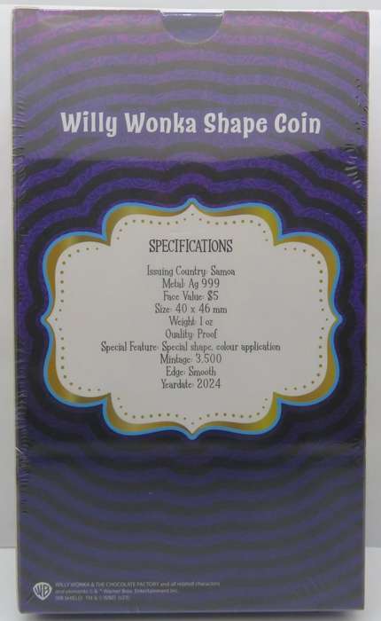 Willy Wonka & The Chocolate Factory 1oz Silver Coin Samoa 2024