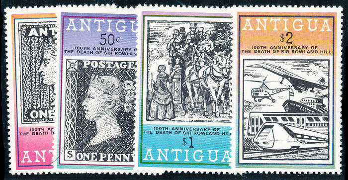 Antigua - 1979 - Rowland Hill Death Cent. - set of 4 mint unhinged. SG 603-606 .