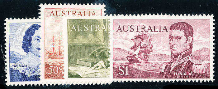 Australia - 1966 - Decimal Currency 40c, 50c, 75c + $1 mint hinged - SG 398-401 .