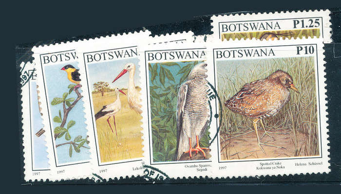 Botswana - 1997 - Birds - set of 18 fine used . SG 852-869 .