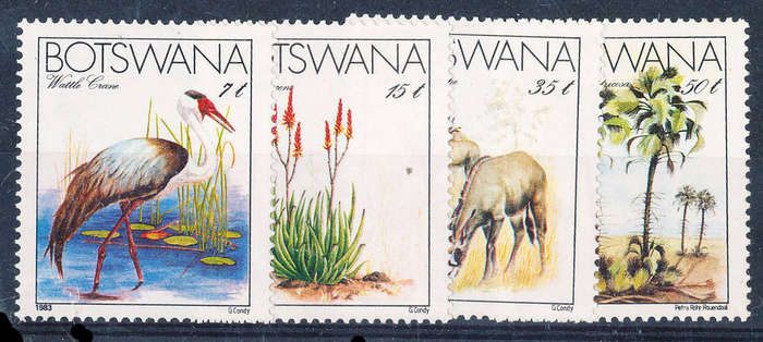 Botswana - 1983 - set of 4 mint unhinged . SG 541-544 .