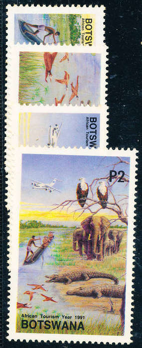 Botswana - 1991 - African Tourism - set of 4 mint unhinged . SG 717-720 .