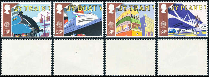 Great Britain - 1988 - Europa, Transport & Mail Services - set of 4 mint unhinged . SG 1392-1395 .