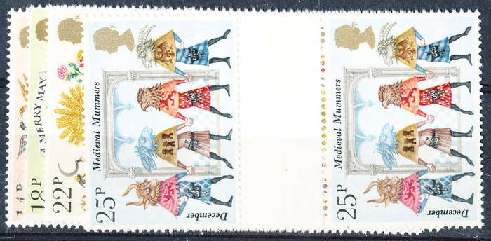 Great Britain - 1981 - Folklore - set of 4  gutter pairs mint unhinged . SG 1143-1146 .