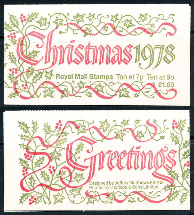 Great Britain Stamp Booklets - 1978 - Christmas - £1-60 Booklet u.m. FX - 1 .