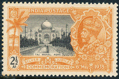 India - 1935 - Silver Jubilee - 2½a black & orange mint unhinged . SG 244 .