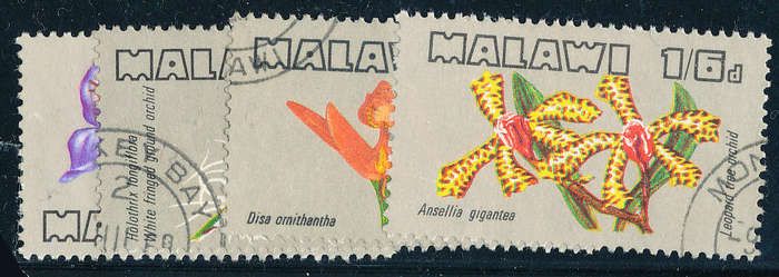 Malawi - 1969 - Orchids of Malawi - set of 4 fine used . SACC 329 - 332 .