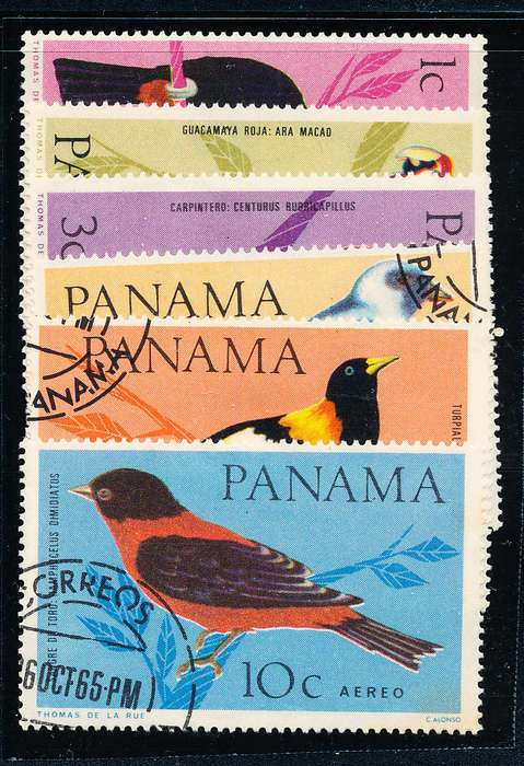 Panama - 1965 - Birds - set of 6 fine used . SG 915-920 .