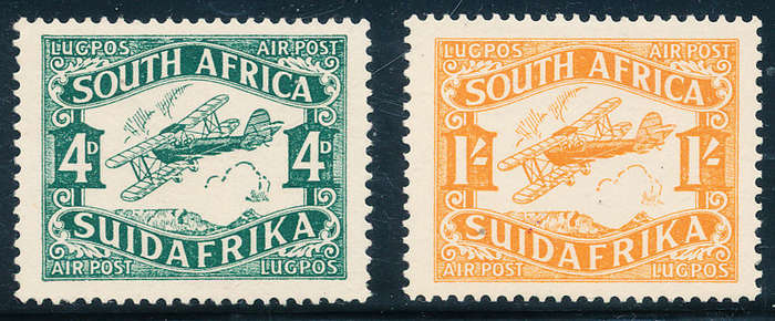 South Africa - 1929 - Air - set of 2 mint hinged . SACC 40-41 .