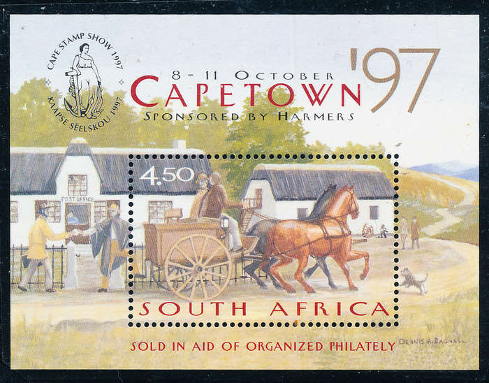 South Africa - 1997 - Cape Town Phil Exhib m/sheet mint unhinged . SACC 1067 .