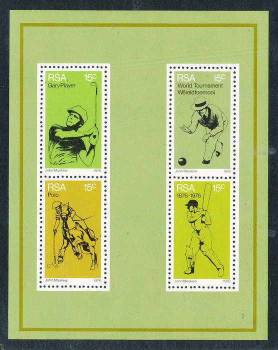 South Africa - 1976 - Sport - m/sheet mint unhinged . SACC 414 .