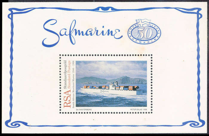 South Africa - 1996 - Safmarine - m/sheet mint unhinged . SACC 972 .