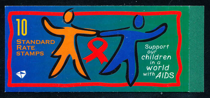 South Africa Stamp Booklets - 1999 - Aids - Booklet of ten std postage stamps D/D 1999-01-15 . 1193c