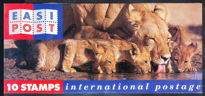 South Africa Stamp Booklets - 1993 - Tourism - R8-50 Lioness & Cubs drinking booklet complete .