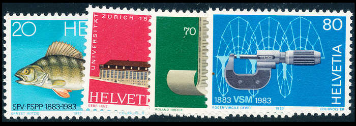Switzerland - 1983 - Publicity Issue - set of 4 mint unhinged . SG 1050-1053 .
