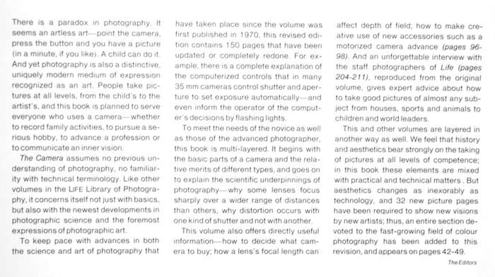 The Camera (Life Library of Photography)