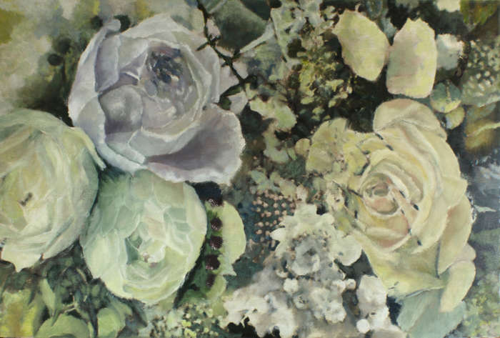 Untitled. Large floral oil painting