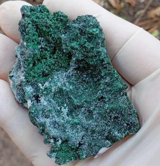 Malachite quartz - Tenke Fungume mine DRC Congo