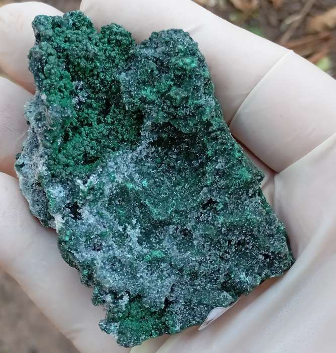 Malachite quartz - Tenke Fungume mine DRC Congo