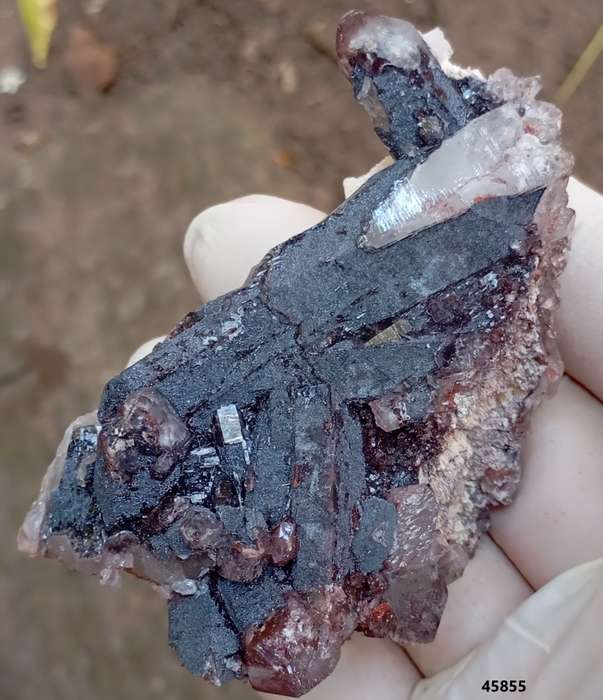 Hematite in quartz - Orange River N Cape South Africa