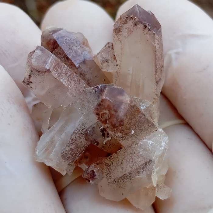Hematite in quartz - Orange River N Cape South Africa