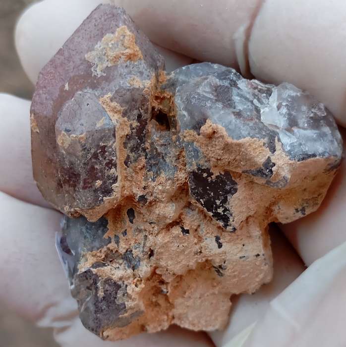 Hematite in quartz - Orange River N Cape South Africa