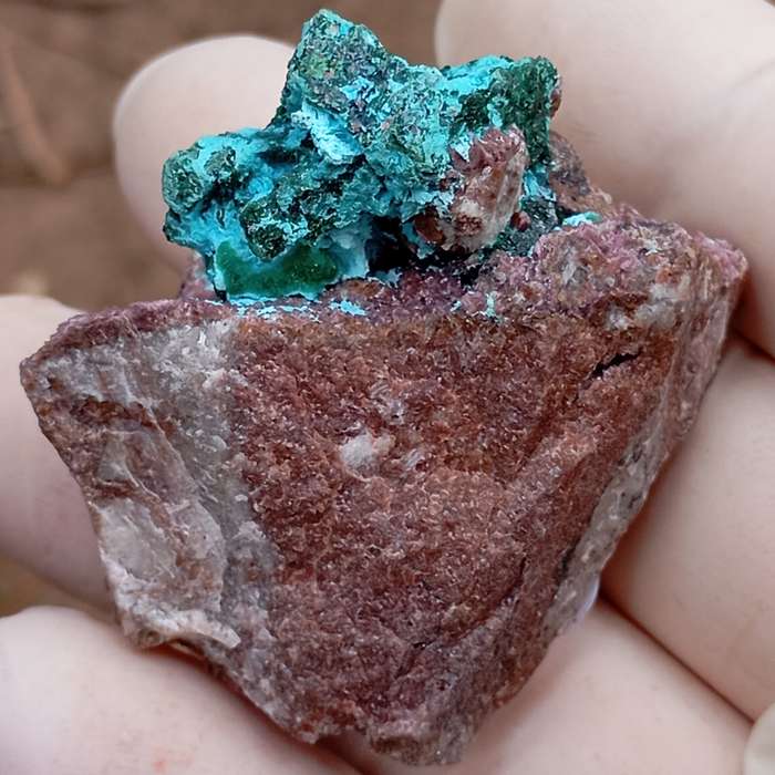 Cobaltoan calcite chrysocolla malachite - Kakanda deposit DRC Congo