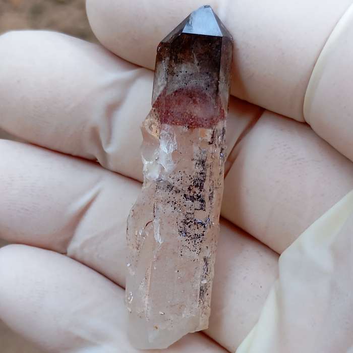 Hematite in quartz - Orange River N Cape South Africa
