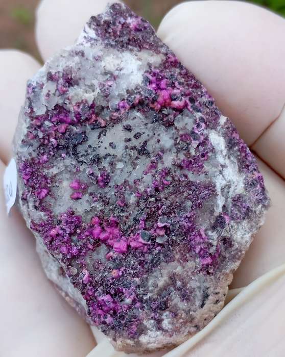 Cobaltoan calcite heterogenite quartz - Mashamba West mine DRC Congo