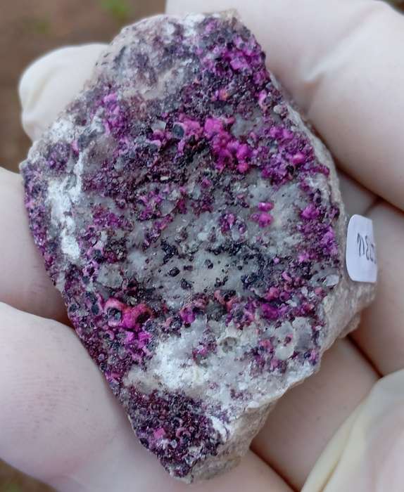 Cobaltoan calcite heterogenite quartz - Mashamba West mine DRC Congo