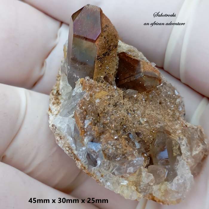 Hematite quartz - Orange River Steinkopf N Cape South Africa