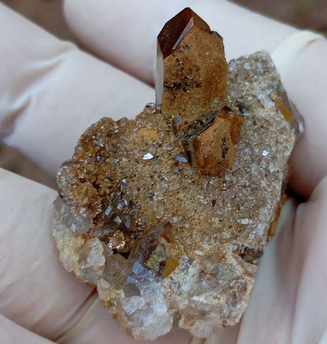 Hematite quartz - Orange River Steinkopf N Cape South Africa