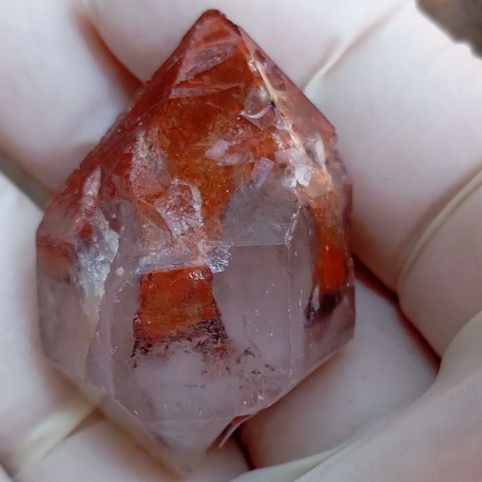 Hematite in quartz - Orange River N Cape South Africa