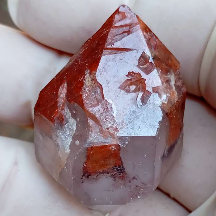 Hematite in quartz - Orange River N Cape South Africa
