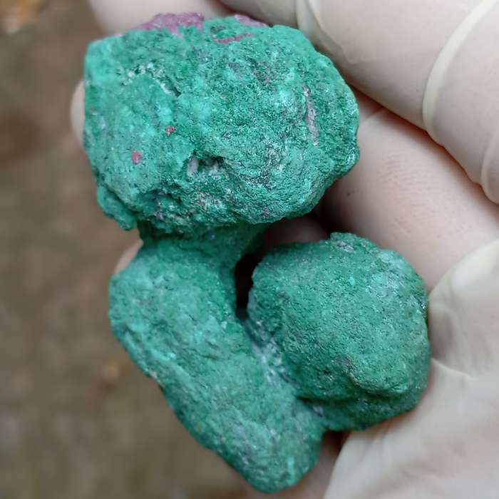 Kolwezite calcite - Mashamba West mine DRC Congo