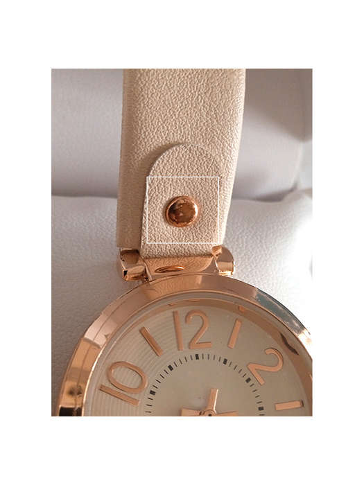 Nine West Womens Rose Gold and Blush Pink Strap Watch