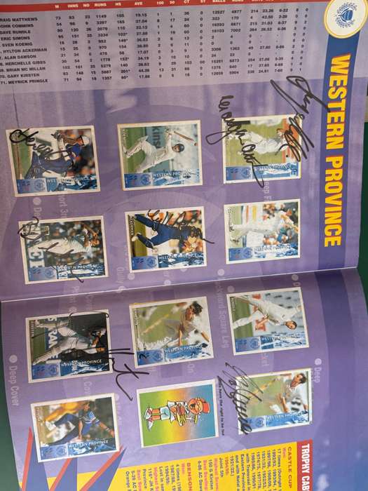 Cricket Card Album - *SIGNED * 44 times* 1995 Provincial Cricket (100% Complete)