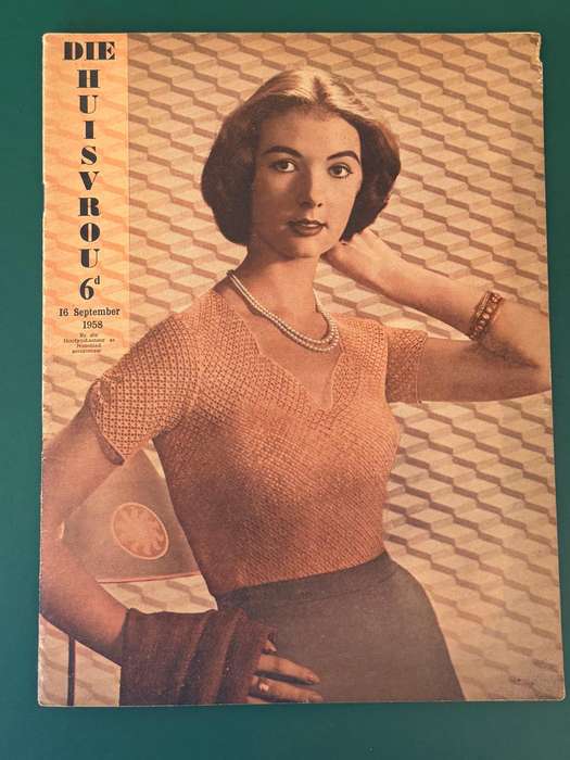 Magazine/Tydskrif - Die Huisvrou 16 September 1958