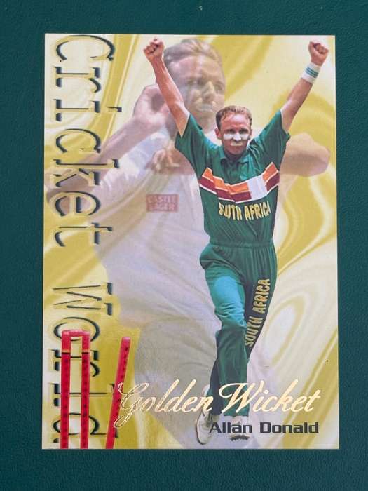 Cricket Card - Allan Donald Golden Wicket 1996 Sports Deck Cricket Card